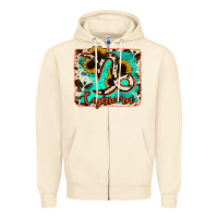 Sandshell capricorn turquoise cowhide Zipper Hoodie - RanaPortraitStore