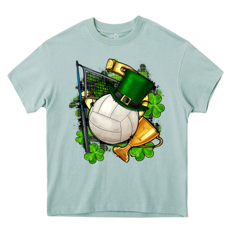 St.patrick's Day Volleyball Heavy Core Tee by FaDigitalArtStudio | Teevron