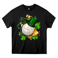 Black st.patrick's day volleyball Heavy Core Tee - FaDigitalArtStudio