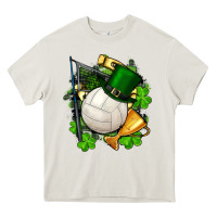 Cream st.patrick's day volleyball Heavy Core Tee - FaDigitalArtStudio