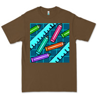 Cacao school pencil seamless pattern Premium Tee - BundleAndBundleShop