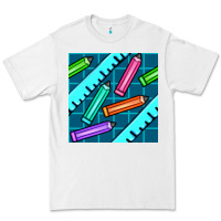 White school pencil seamless pattern Premium Tee - BundleAndBundleShop