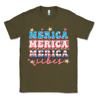 Army Green Merica vibes Classic Tee - FaDigitalArtStudio