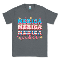 Charcoal Heather Merica vibes Classic Tee - FaDigitalArtStudio