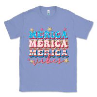 Colony Blue Merica vibes Classic Tee - FaDigitalArtStudio
