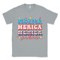 Heather Grey Merica vibes Classic Tee - FaDigitalArtStudio