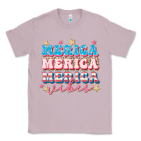 Lilac Merica vibes Classic Tee - FaDigitalArtStudio