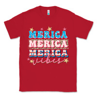 Red Merica vibes Classic Tee - FaDigitalArtStudio