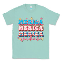 Seafoam Merica vibes Classic Tee - FaDigitalArtStudio