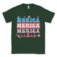 Sports Green Merica vibes Classic Tee - FaDigitalArtStudio