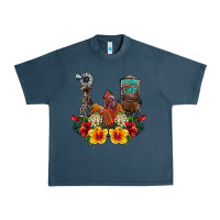 Midnight Navy farm life rooster Urban Heavy Tee - SublimationCraftShop