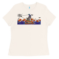 Bone Happy Halloween Raccon Ladies Tee - LillyAllenDesigns