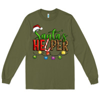 Army Green santa's helper christmas Long Sleeve Tee - Artiststas