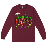 Burgundy santa's helper christmas Long Sleeve Tee - Artiststas