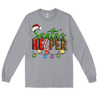 Heather Grey santa's helper christmas Long Sleeve Tee - Artiststas