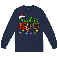 Navy santa's helper christmas Long Sleeve Tee - Artiststas