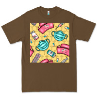 Cacao nurse medicine seamless pattern Premium Tee - BundleAndBundleShop