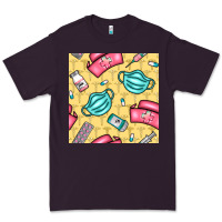 Plum nurse medicine seamless pattern Premium Tee - BundleAndBundleShop