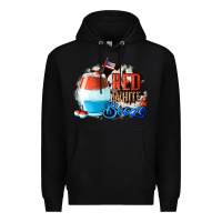 Black Red White  Booze With Cowhide Background Premium Hoodie - Jasminsmagicworld
