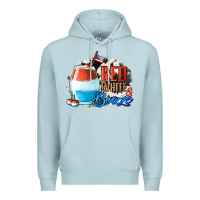 Blue Mist Red White  Booze With Cowhide Background Premium Hoodie - Jasminsmagicworld