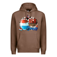 Chestnut Red White  Booze With Cowhide Background Premium Hoodie - Jasminsmagicworld