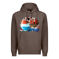 Coffee Red White  Booze With Cowhide Background Premium Hoodie - Jasminsmagicworld