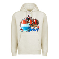 Oatmeal Heather Red White  Booze With Cowhide Background Premium Hoodie - Jasminsmagicworld