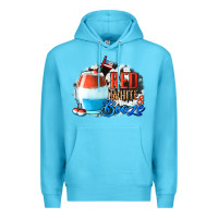 Ocean Blue Red White  Booze With Cowhide Background Premium Hoodie - Jasminsmagicworld
