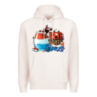 Pale Pink Red White  Booze With Cowhide Background Premium Hoodie - Jasminsmagicworld