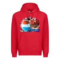 Red Red White  Booze With Cowhide Background Premium Hoodie - Jasminsmagicworld