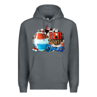 Rock Red White  Booze With Cowhide Background Premium Hoodie - Jasminsmagicworld