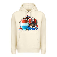 Sandshell Red White  Booze With Cowhide Background Premium Hoodie - Jasminsmagicworld