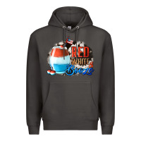 Smoke Red White  Booze With Cowhide Background Premium Hoodie - Jasminsmagicworld