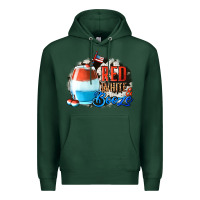 Sports Green Red White  Booze With Cowhide Background Premium Hoodie - Jasminsmagicworld