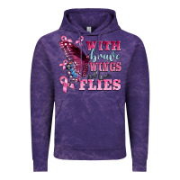 Cloud Purple with brave wings she flies Vintage Hoodie - BarkalooDesign