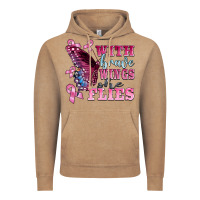 Vintage Coffee with brave wings she flies Vintage Hoodie - BarkalooDesign
