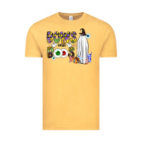 Vintage Mustard Bows and Boos Y'all Vintage Tee - CowhideDigitalArt