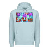 Blue Mist crab and starfish  cup Premium Hoodie - BarkalooDesign