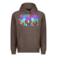Coffee crab and starfish  cup Premium Hoodie - BarkalooDesign