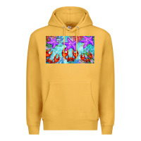 Mustard crab and starfish  cup Premium Hoodie - BarkalooDesign