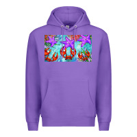 Purple crab and starfish  cup Premium Hoodie - BarkalooDesign