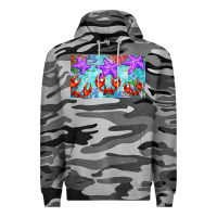 Slate Camo crab and starfish  cup Premium Hoodie - BarkalooDesign