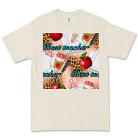 Bone Best Teacher Seamless Pattern Premium Tee - BundleAndBundleShop