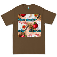 Cacao Best Teacher Seamless Pattern Premium Tee - BundleAndBundleShop
