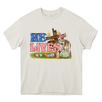 Cream he lives easter Heavy Core Tee - FaDigitalArtStudio