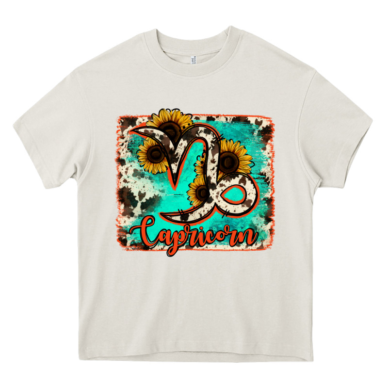 Capricorn Turquoise Cowhide Heavy Core Tee by RanaPortraitStore | Teevron
