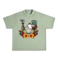 Oil Green farm life sheep Urban Heavy Tee - SublimationCraftShop