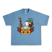 Pebble Blue farm life sheep Urban Heavy Tee - SublimationCraftShop