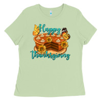 Matcha Happy Thanksgiving Pumpkin Pie Ladies Tee - LillyAllenDesigns