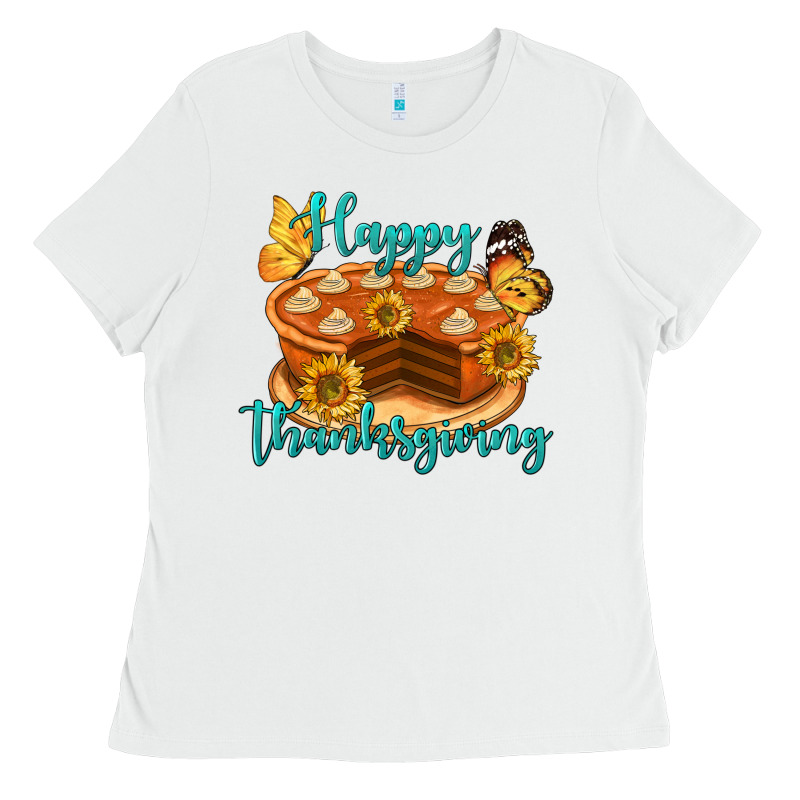 Happy Thanksgiving Pumpkin Pie Ladies Tee by LillyAllenDesigns | Teevron